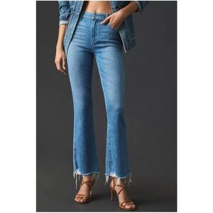 Paige Claudine High-Rise Jeans in Darling with Bootcut Flare Siesta Hem Size 26